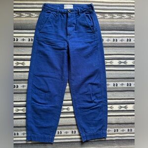 Everlane Utility Barrel Pant in Cobalt Blue Size 00